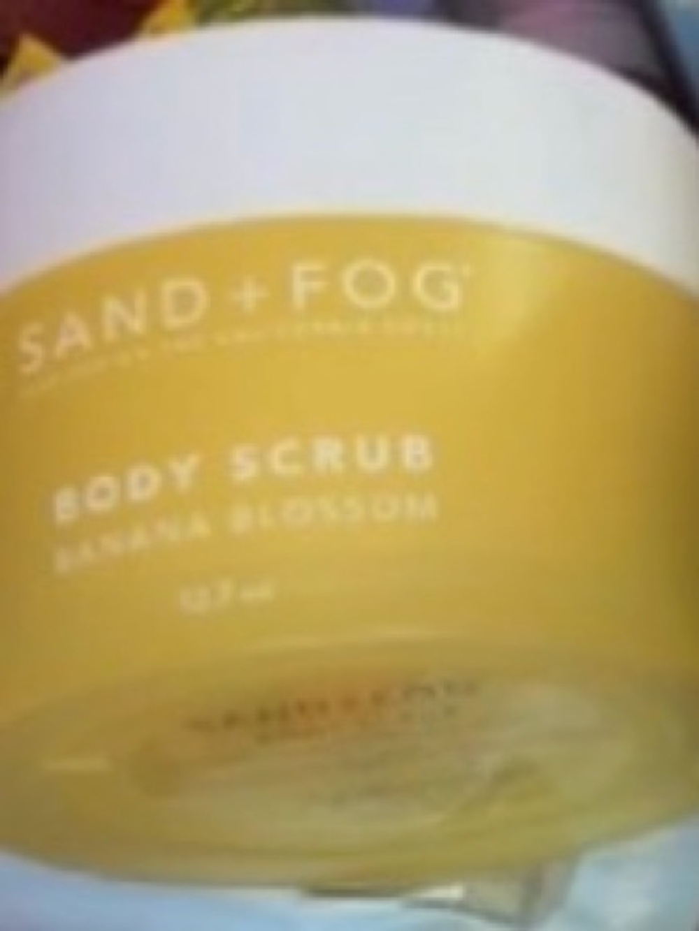 Sand + Fog Banana Blossom Body Scrub — Yellow Exfoliating Gel